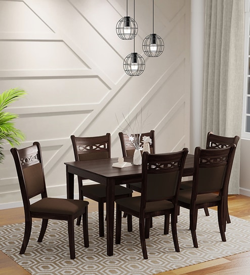 Pepperfry dining table discount set 6 seater