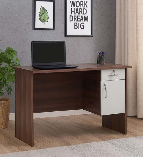 Proton Computer Table In Brown Finish
