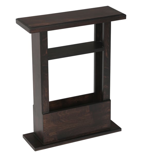 Buy Premiere Slim End Table in Brown Colour by Lycka Online