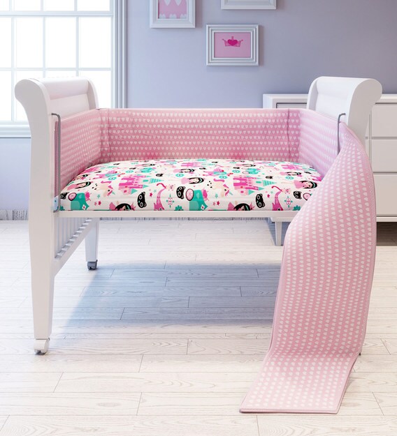 Buy Princess 7 Piece Premium Baby Cot Set by Fancy Fluff Online Baby