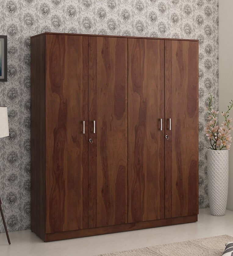 Buy Premier 4 Door Wardrobe in Sheesham Finish by HomeTown Online - 4 ...