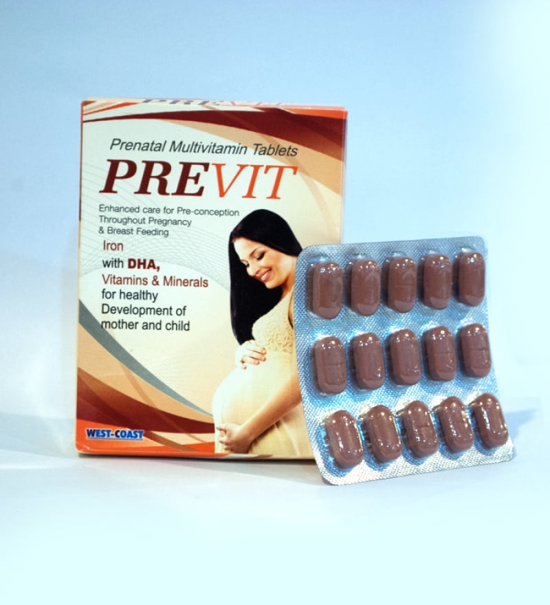 Previt Prenatal Multivitamin Tablets ( For Pregnant Women) Pack Of 2 by