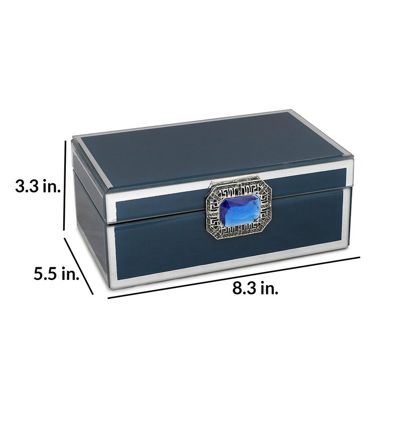 Buy Premium Black Glass Jewellery Organiser by Canvas Homes Online