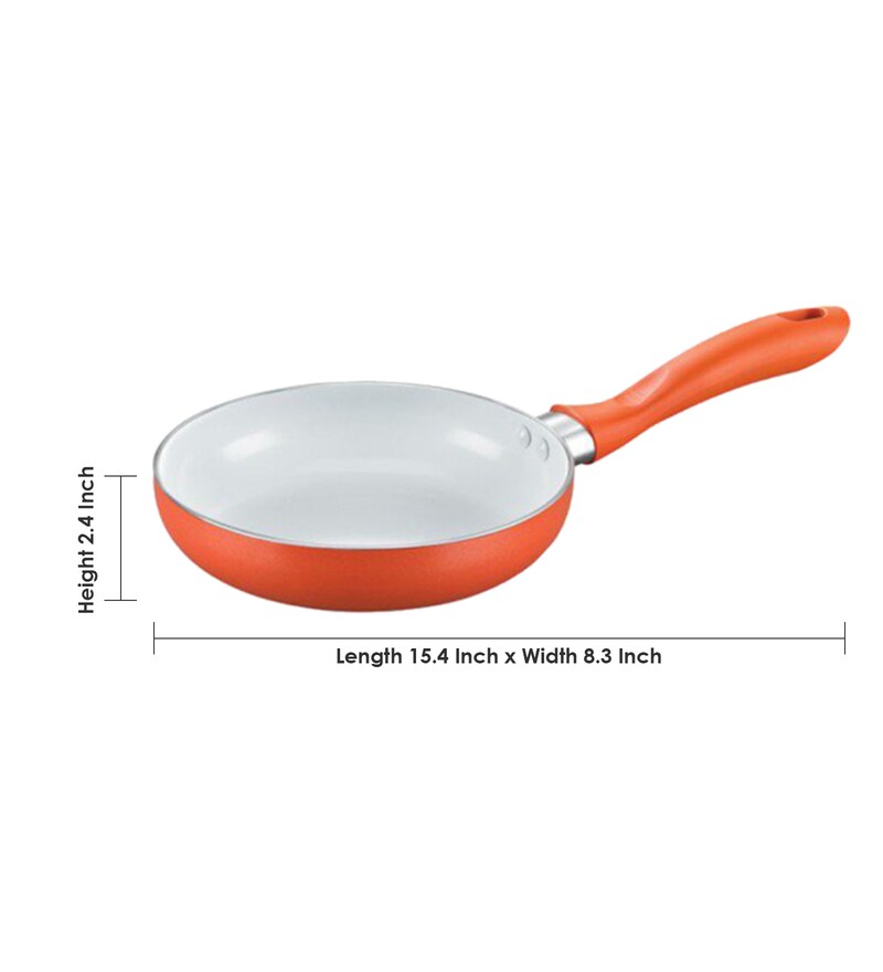 Buy Prestige Ceramic Orange Fry Pan,200mm Online Frying & Tadka Pans