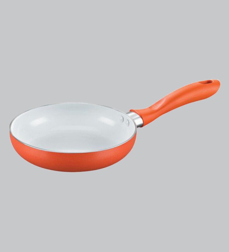 Buy Prestige Ceramic Orange Fry Pan,200mm Online Frying & Tadka Pans