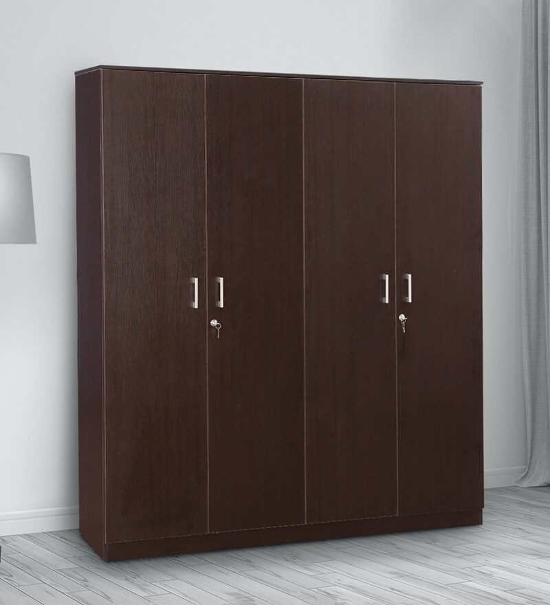 Buy Prime 4 Door Wardrobe in Wenge Finish by HomeTown Online - 4 Door ...