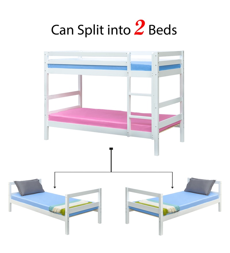 Buy Princess Bunk Bed with Pull Out Bed in Pink by Alex Daisy Online