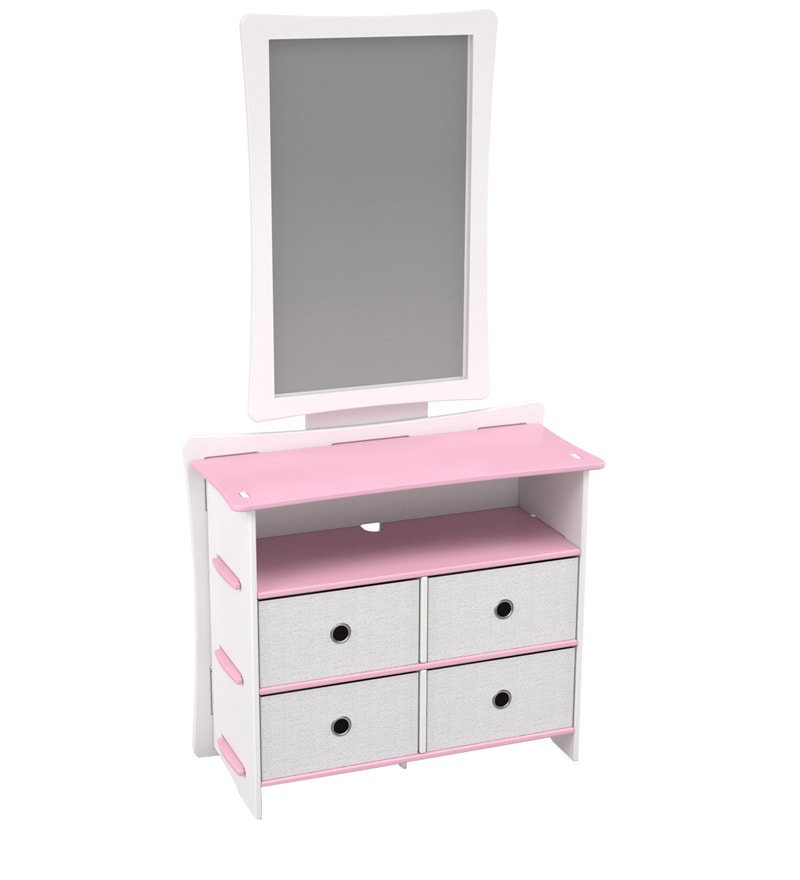 Buy Princess Dresser With Mirror By Elenza Legare Online Dressing Tables Tables Furniture Pepperfry Product