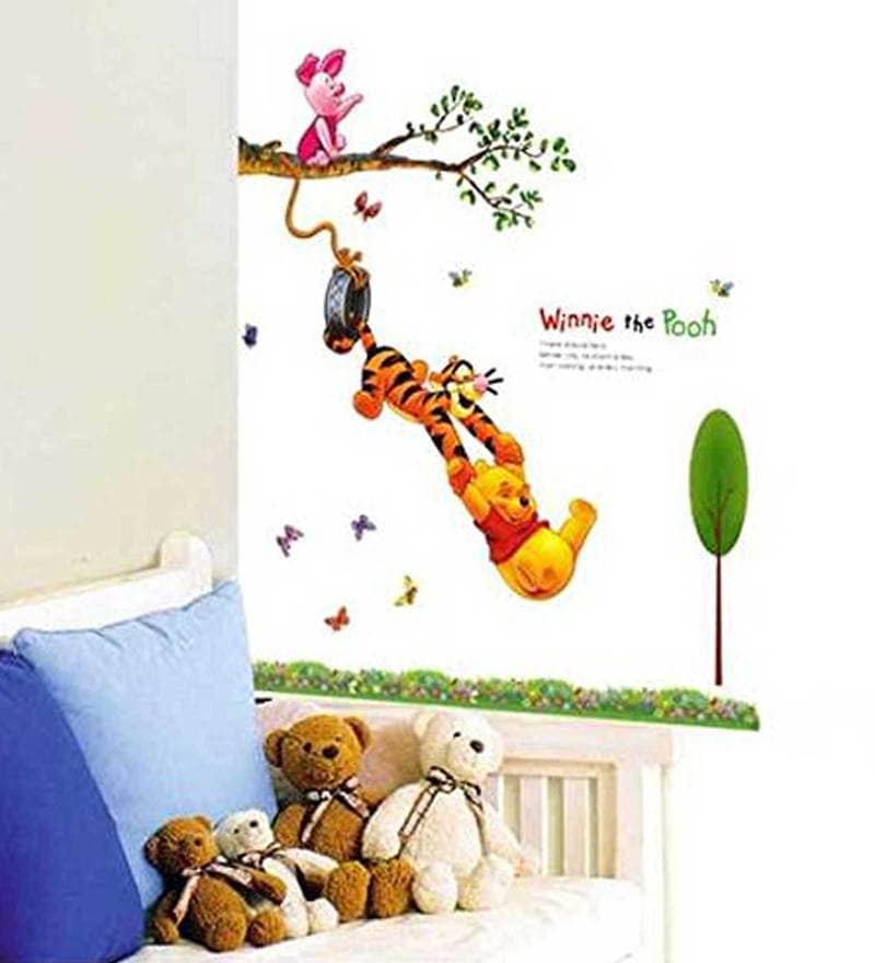 Buy Winnie The Pooh Wall Sticker by Print Mantras Online Kids Wall