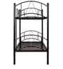 Prague Metal Bunk Bed in Black Colour