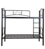 Prague Metal Bunk Bed in Black Colour