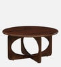 Praha Mango Wood Coffee Table In Walnut Finish