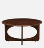 Praha Mango Wood Coffee Table In Walnut Finish