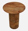 Praha Mango Wood End Table In Natural Finish