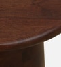 Praha Mango Wood End Table In Walnut Finish