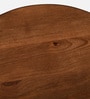 Praha Mango Wood End Table In Walnut Finish