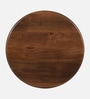Praha Mango Wood End Table In Walnut Finish