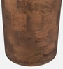Praha Mango Wood End Table In Walnut Finish