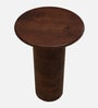 Praha Mango Wood End Table In Walnut Finish