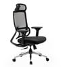 Pravah Office Chair with Seat Slider and 4D Adjustable Armrest in Black