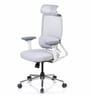 Pravah Office Chair with Flexi Back and Seat Slider in White