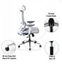 Pravah Office Chair with Flexi Back and Seat Slider in White