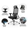 Pravah Office Chair with Seat Slider and 4D Adjustable Armrest in Black