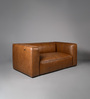 Praya Leatherette 2 Seater Sofa in Brown Color