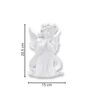 Praying Angel with Wings 8 Inch White Resin Showpiece