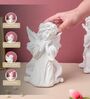 Praying Angel with Wings 8 Inch White Resin Showpiece