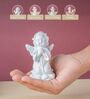 Praying Girl on Both Knees White Resin Figurine