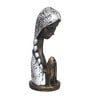 Praying Women Silver Polyresin Figurine