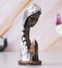 Praying Women Silver Polyresin Figurine