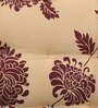 Prebuz Sheesham Wood Foot Stool In Scratch Resistant Walnut Finish With Floral Print