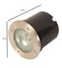 Precioso Black And Chrome Aluminium Burial Outdoor Garden Light