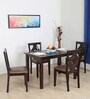 Precious Solid Wood 4 Seater Dining Set in Oak Finish