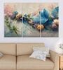 Preety Flower Multicolour Canvas (Set of 3) Art Panels
