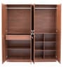 Premier 4 Door Wardrobe in Walnut Finish
