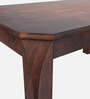 Premio Solid Wood 6 Seater Dining Table in Mahogany Colour
