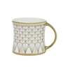 Premium 180ml White & Gold Ceramic (Set of 6) Tea Cups