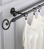 Black 19 mm Iron Curtain Rod with Iron Finial
