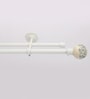 Premium 19mm Iron Curtain Rod with Blue Ceramic Finial