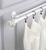 Premium 19mm Iron Curtain Rod with Blue Ceramic Finial