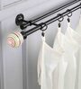Premium 19mm Iron Curtain Rod with Multi Colour Ceramic Finial