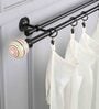 Round Premium 19mm Iron Curtain Rod with Multi Colour Ceramic Finial