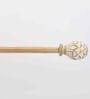 Premium 19 mm Iron Curtain Rod with Wooden Finial