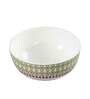Premium 240ml White & Green Ceramic (Set of 6) Dinner Bowl