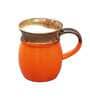 Premium 320ml Orange & Black Ceramic (Set of 2) Coffee Mug