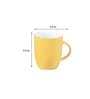 Premium 320ml Yellow Ceramic (Set of 2) Coffee Mug