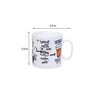 Premium 320ml White & Black Ceramic (Set of 2) Coffee Mug